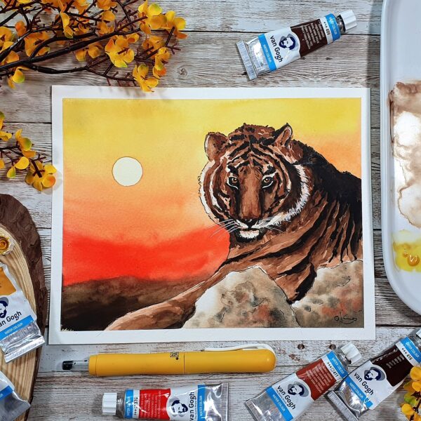 Cómo pintar un tigre